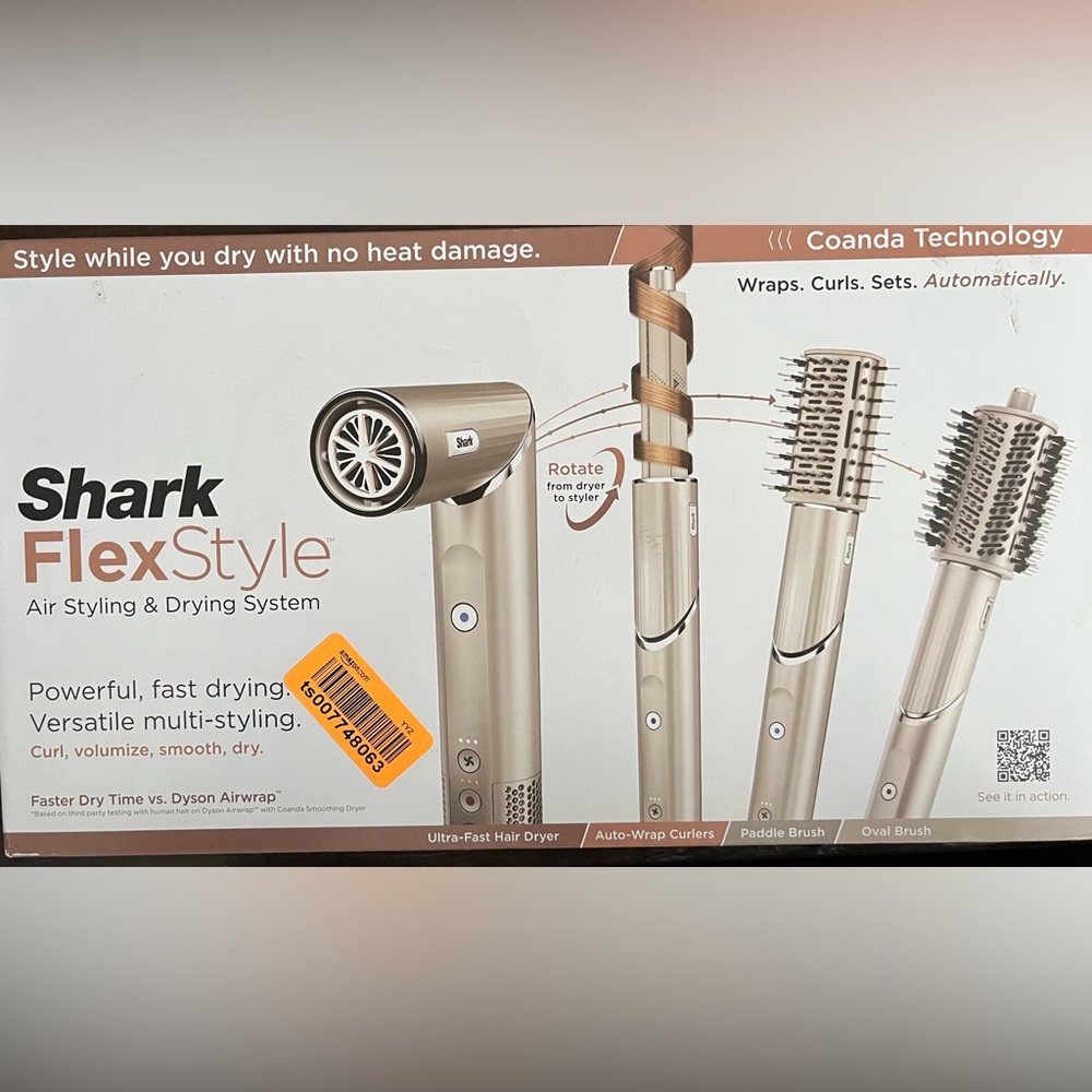 SHARK FLEXSTYLE AIR STYLING & DRYING SYSTEM - 5 ATTACHMENTS - STONE/ROSE GOLD
